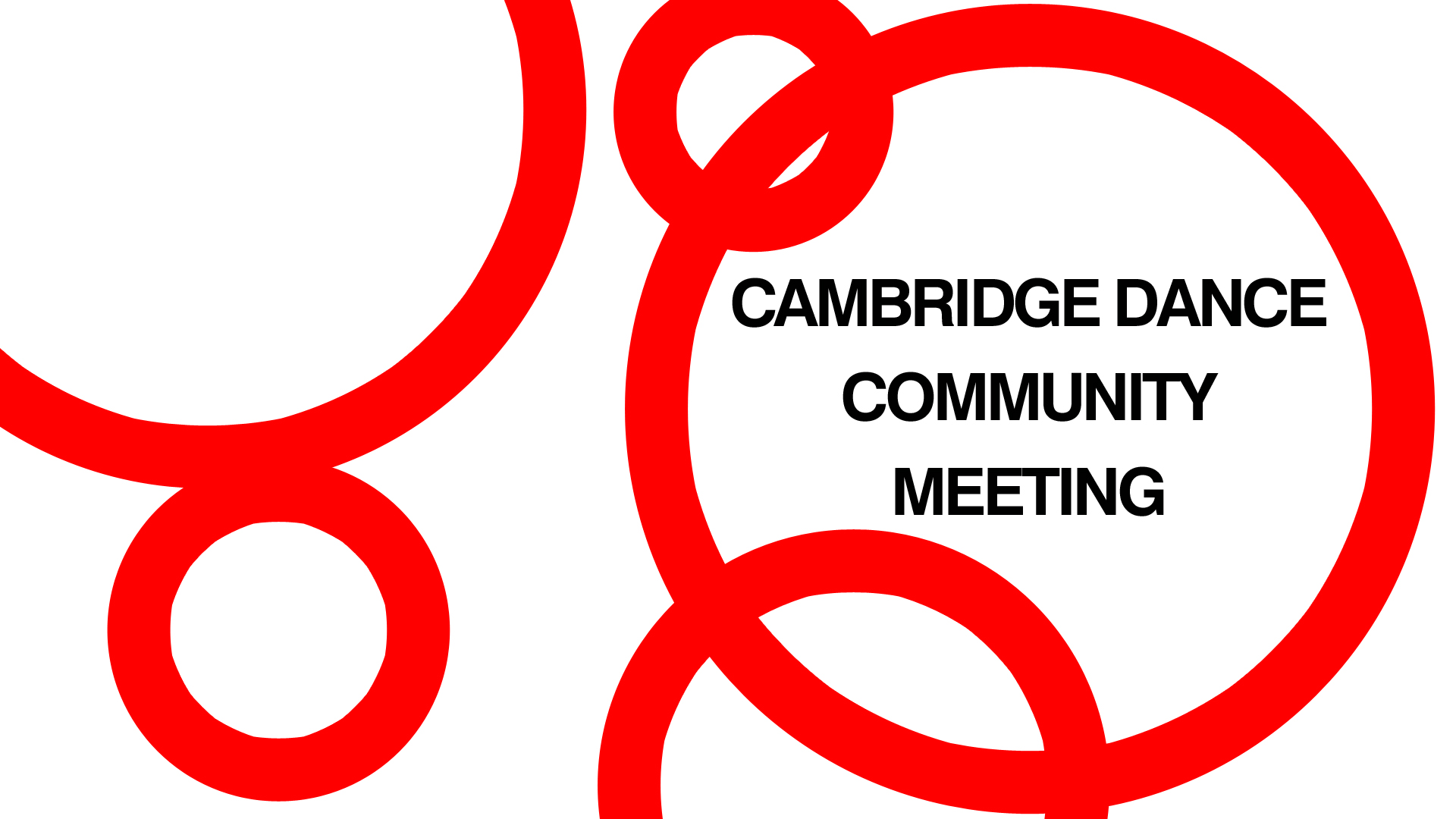 Cambridge Dance Community Meeting
